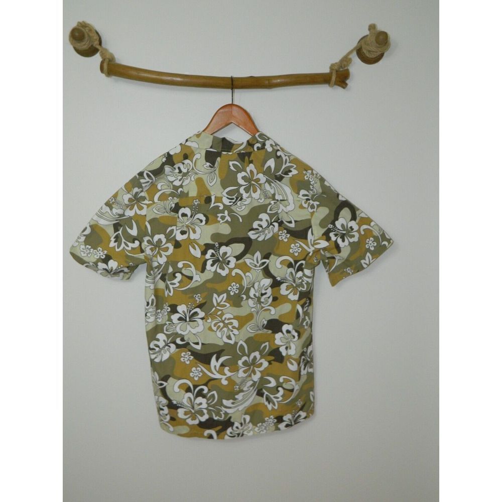 Koko Head Shirt Brown Green  Hawaiian Button-Up ‎ Men's Short Sleeve Size Large - Picture 5 of 9